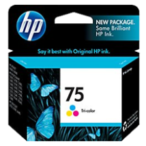 Cartouche d'encre Couleur d'origine OEM Hewlett Packard CB337WN (HP 75) Tricolore