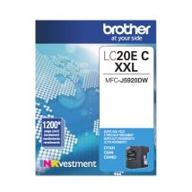 Cartouche d'origine Brother LC20EXXL Cyan Extra Haut Rendement