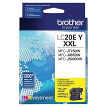 Cartouche d'origine Brother LC20EXXL Jaune Extra Haut rendement