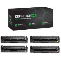 HP 202X / CF500X CF501X CF502X CF503X 4 Cartouches Réusinées ÉcoResponsables Haut Rendement