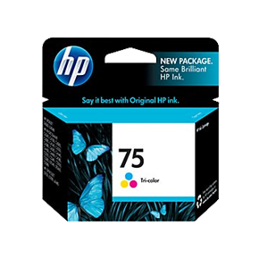 Cartouche d'encre Couleur d'origine OEM Hewlett Packard CB337WN (HP 75) Tricolore