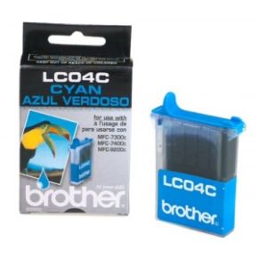 Cartouche d'encre Cyan d'origine OEM Brother LC04C