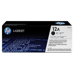 Cartouche Toner Laser Noir d'origine OEM Hewlett Packard Q2612A (HP 12A)