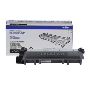 Cartouche Brother TN660 Toner Laser Noir d'origine OEM Haut Rendement