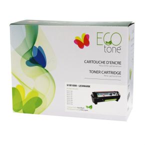 Lexmark 51B1000 Cartouche Toner Noir Recyclé Écoresponsable *Fabriqué au Canada*