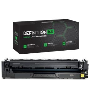 HP CF502X (HP 202X) Cartouche Réusinée ÉcoResponsable Haut Rendement Jaune