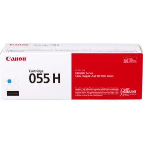 Canon 055H 3019C001 Original Cyan Cartouche Toner Haut Rendement