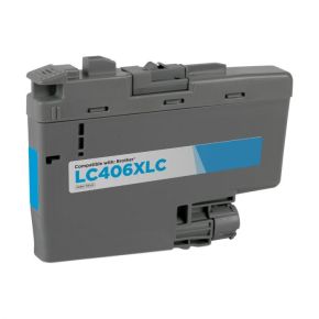 Brother LC406XL Cyan Cartouche compatible Haut Rendement
